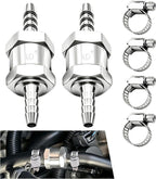 Fuel Check Valve, 1/4" 6mm Aluminum Alloy Control Accessory, 1SET