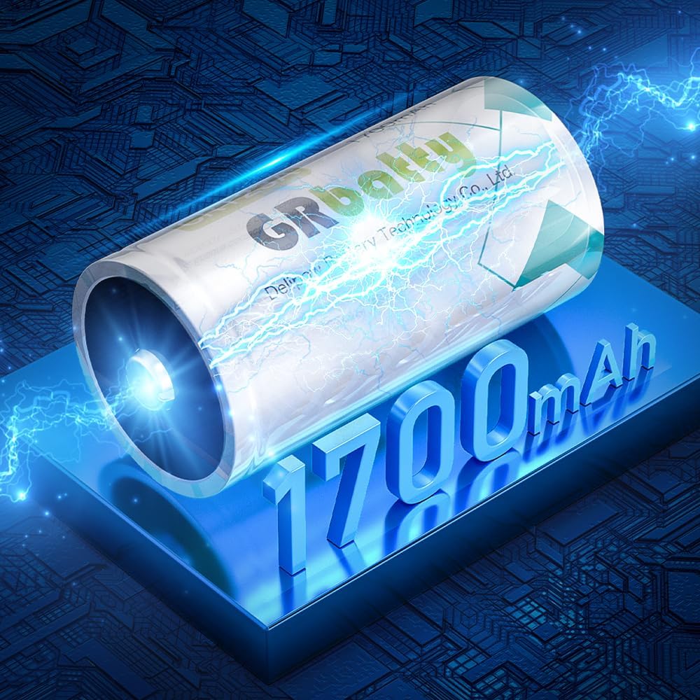 10 x CR123A 3V Lithium Battery, 1700mAh, High Capacity, 8-Year | Non-rechargeable