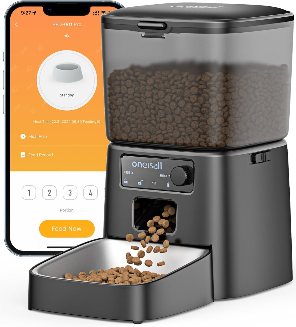 2.4 GHz Wi-Fi Automatic Cat Feeder, 3.5L/15 Cups