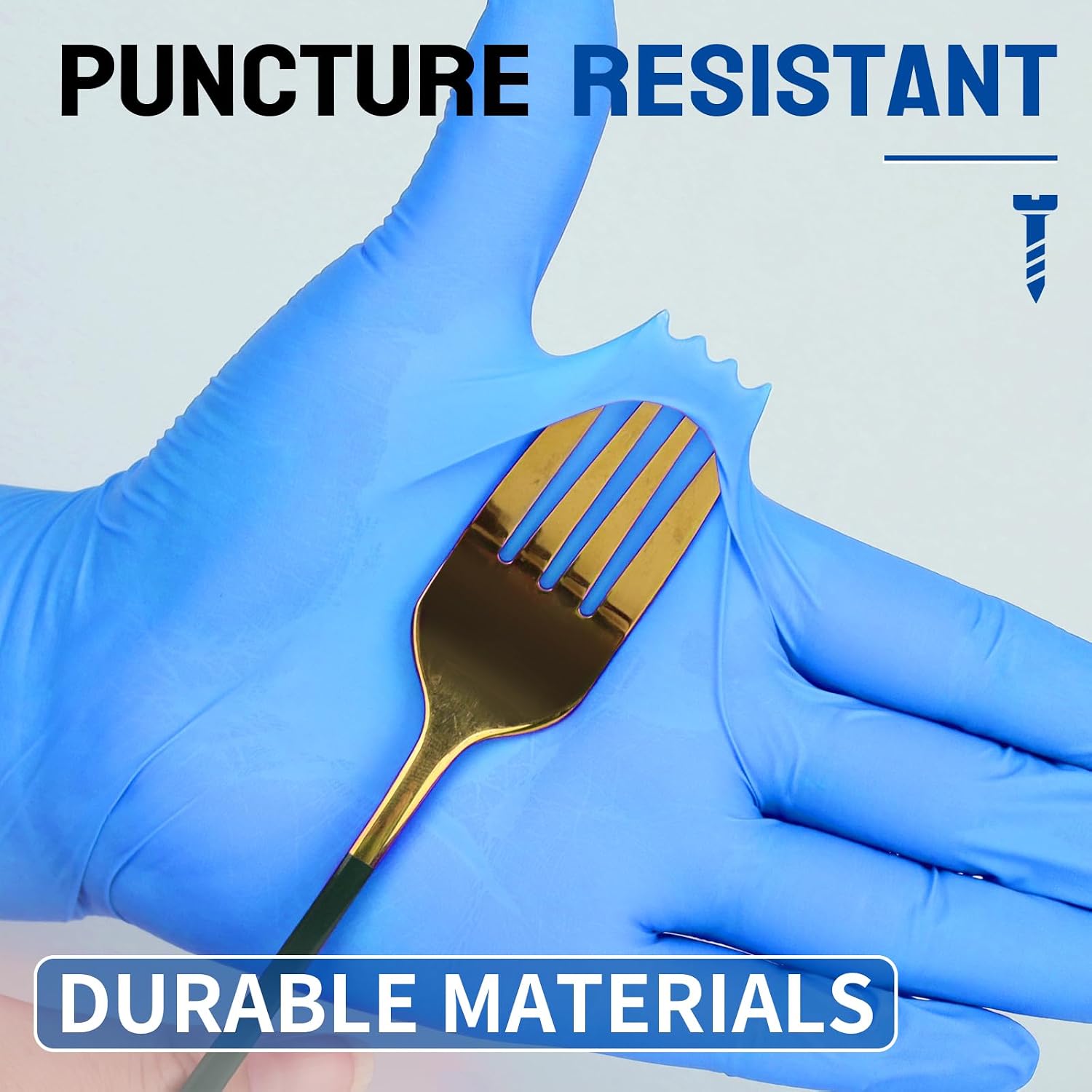 Nitrile Disposable Medical Exam Gloves 4mil 100PCS Cleaning Food Glove | Powder-free, Latex-free