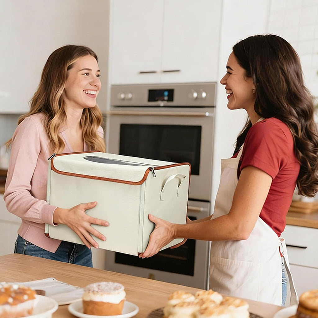 Collapsible Bread Proofing Box with Thermometer, Foldable Dough Proofer
