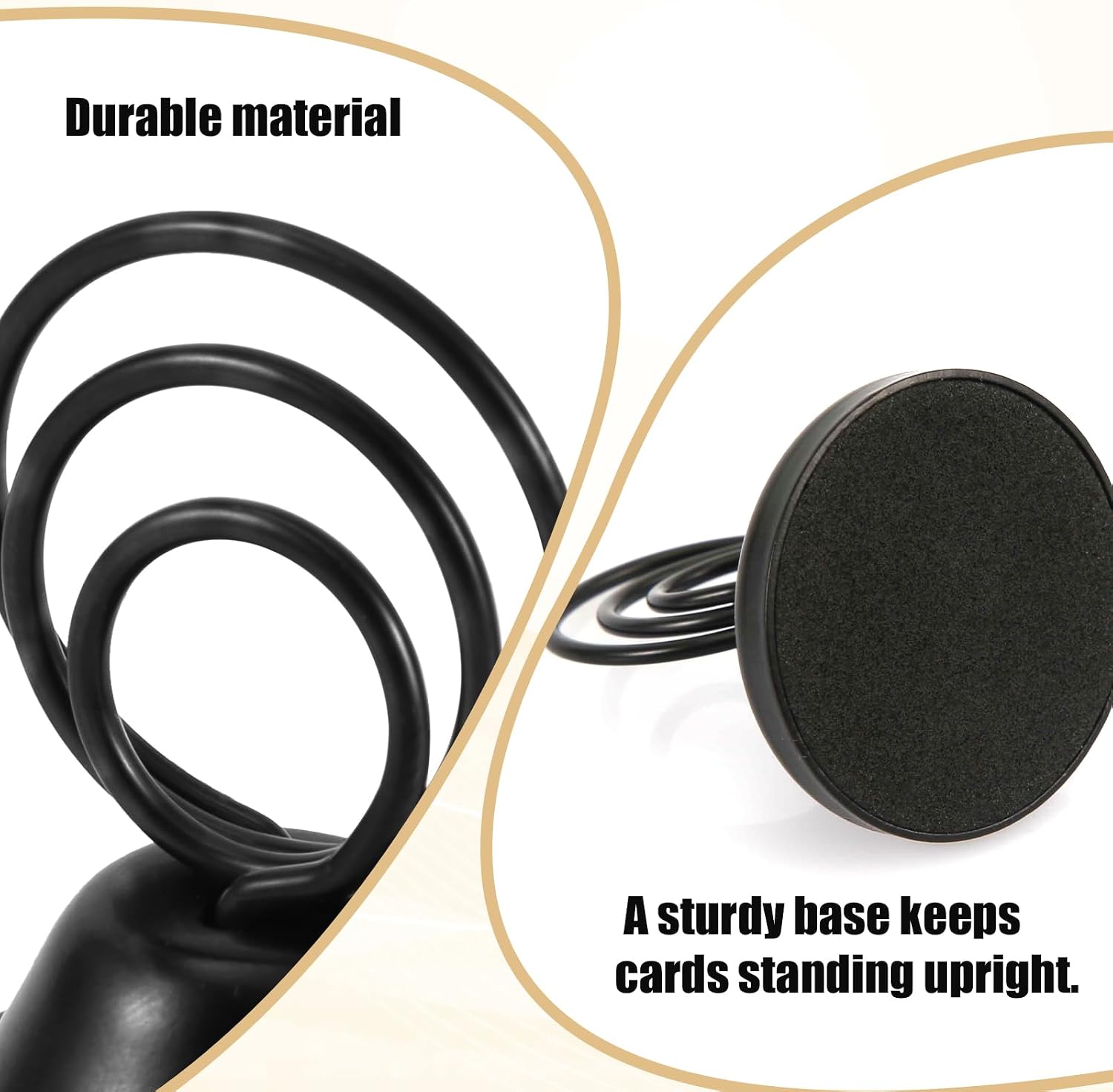 12Pcs Table Number Holders, Metal Black Finish Wire Picture Stands Name Menu Clips Place Card/ Memo/Photo Table Sign