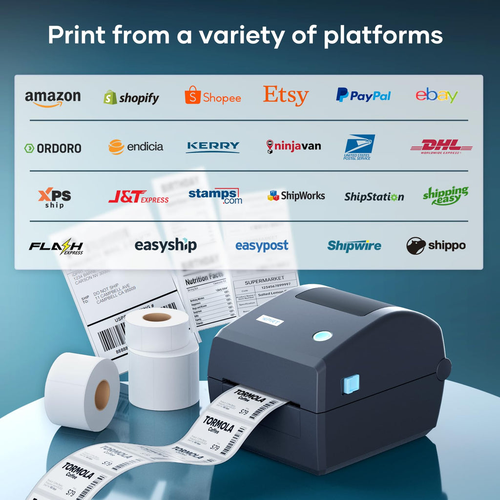 iD880 Industrial Thermal Label Printer - 4x6 Shipping Printer USB