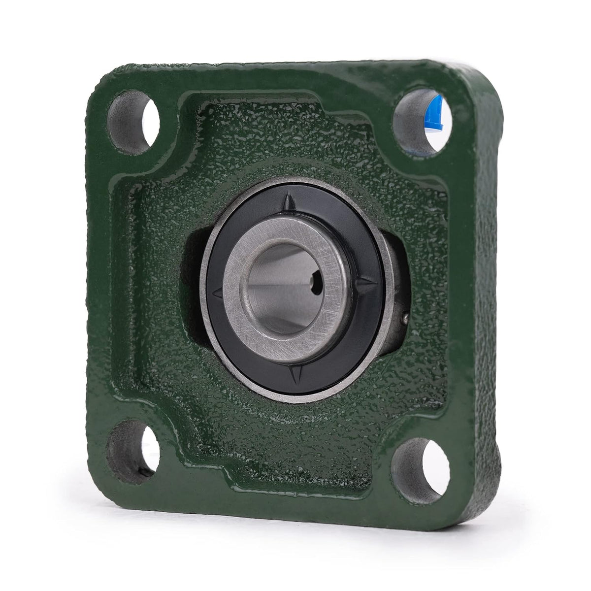 XIKE 2 Pcs UCF203 Bore 17 mm Pillow Block Square Flange Mounted Ball Bearings.