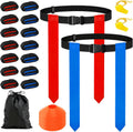 Flag Football Belts Set, 14 Players Adjustable Extended Youth Flag Football Set for Kids, Teens & Adults, Ideal for