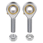 uxcell POSB8 1/2 Inch Male Rod End Bearing Set - 2pcs of 1/2-20 Left and Right Hand Thread Rod Ends with Jam Nut