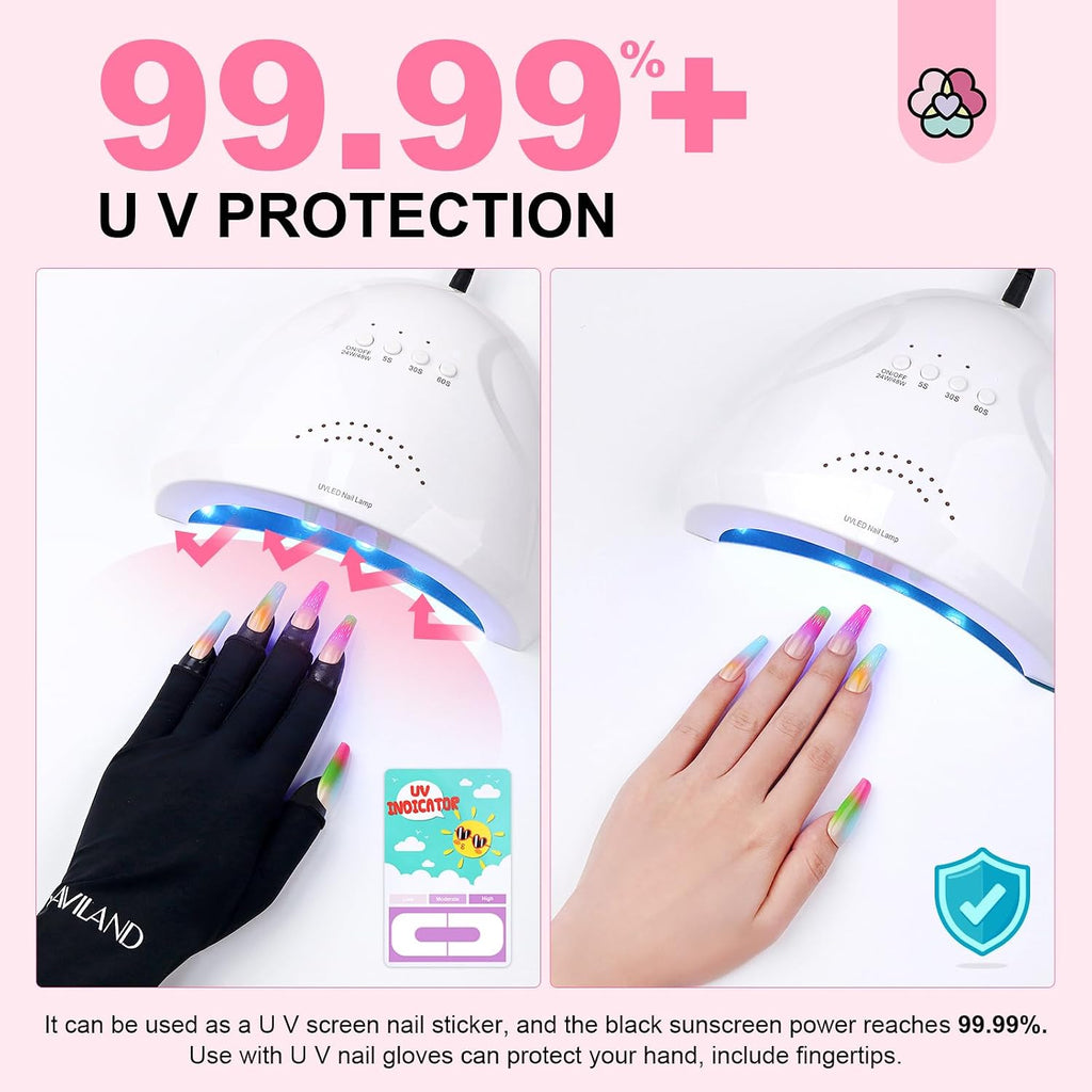 100PCS U-Shaped Nail Polish Protector for Fingers