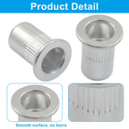 Marvexi 1/4-20 Rivet Nuts, Aluminum, 100Pcs