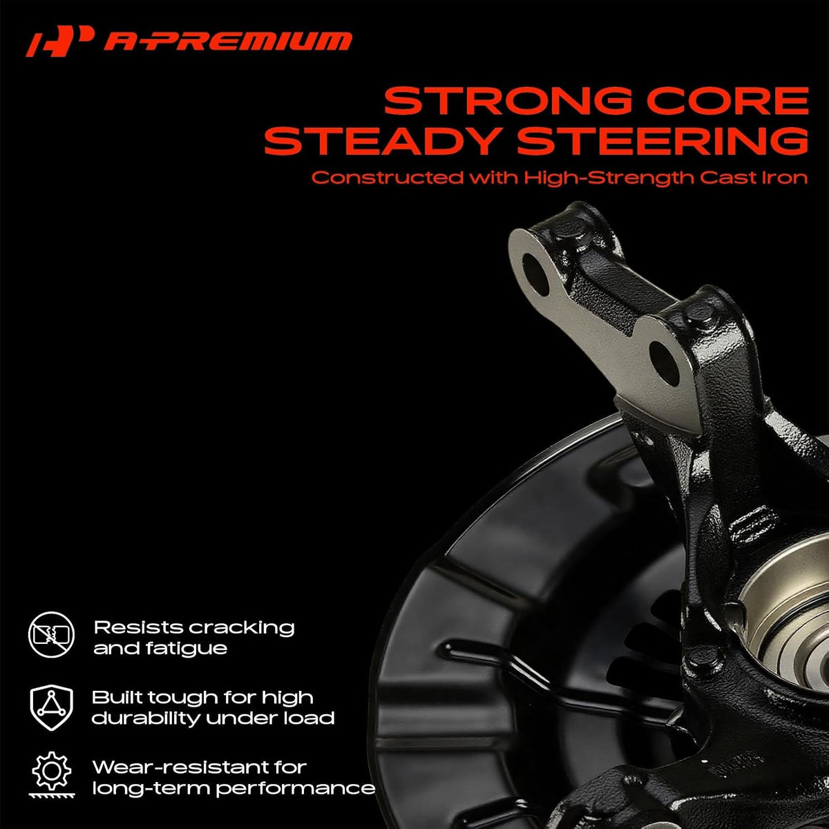 A-Premium Front Left Steering Knuckle & Wheel Bearing Hub Assembly