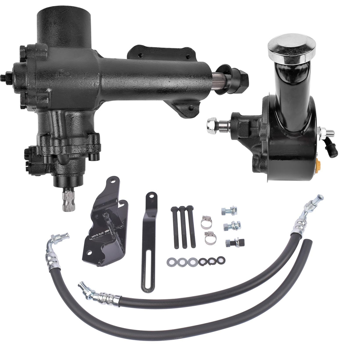Power Steering Gear Box Conversion Kit Replacement for Chevy 1955-1957