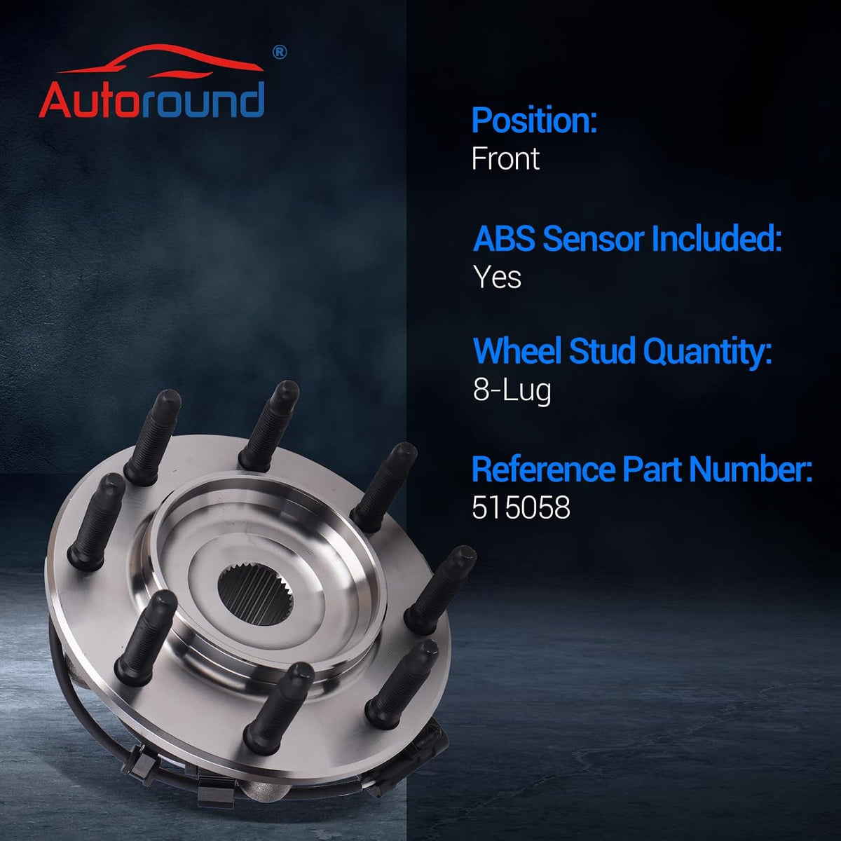 Autoround 515058 4WD Front Wheel Hub Assembly Fit for 1999-2007 Chevy & GMC