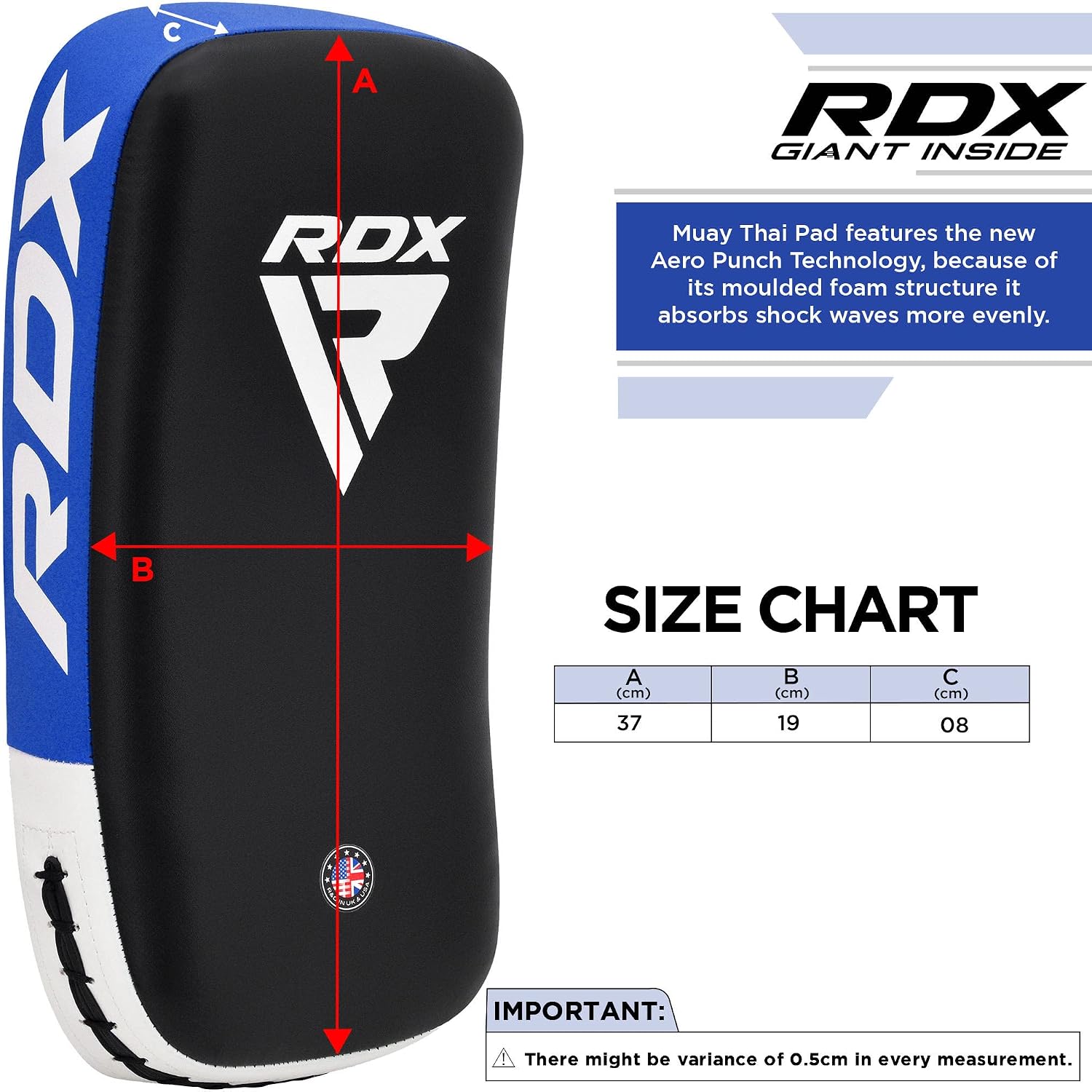 Muay Thai Pad for Training, Curved Kickboxing Kicking Strike Shield, Coaching Kick Boxing, MMA, Martial Arts, Karate