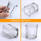Shot Glasses Set with Heavy Base,2.2 oz Mini Square Whiskey Shot Glasses bulk, 40 pack Clear Espresso Shot Glass for