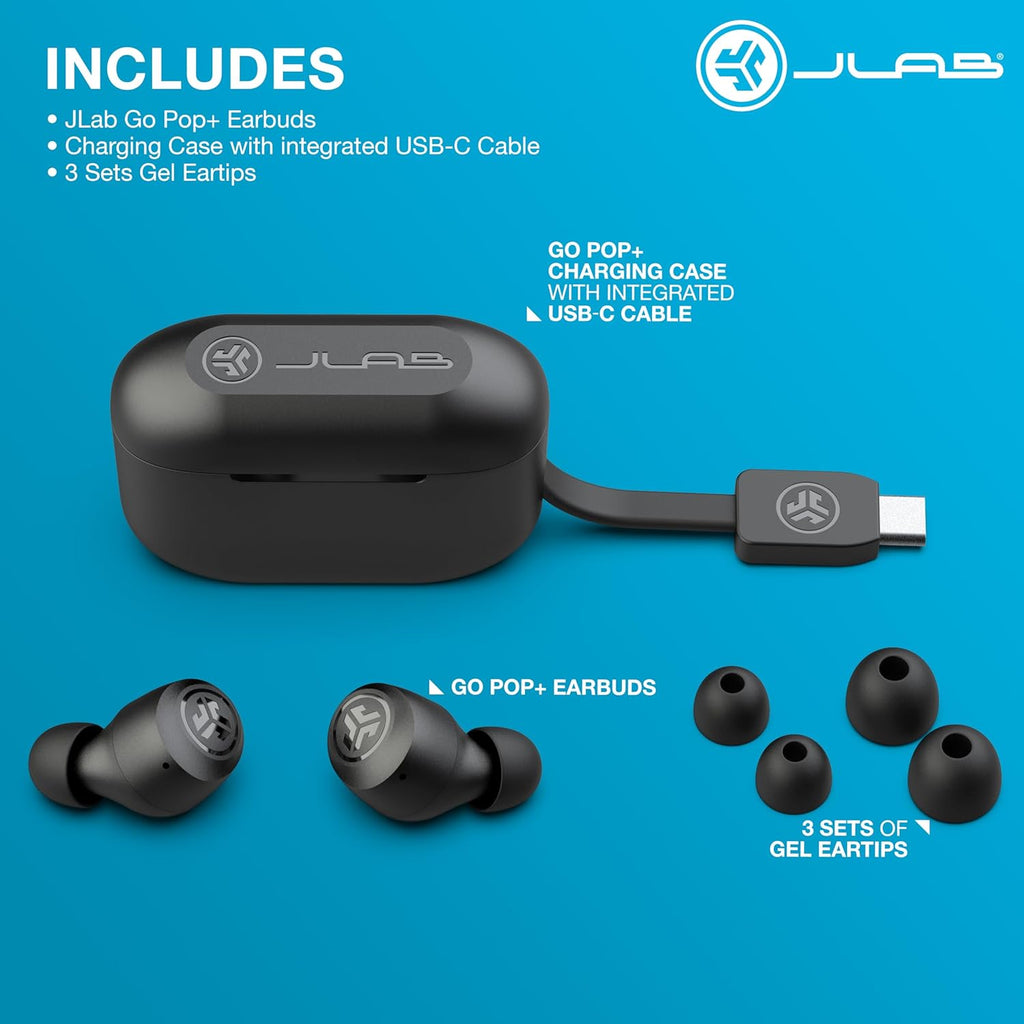 Go Air Pop+ True Wireless Earbuds, in Ear Headphones, Bluetooth Earphones, 35H Playtime Ear Buds, Bluetooth Earbuds