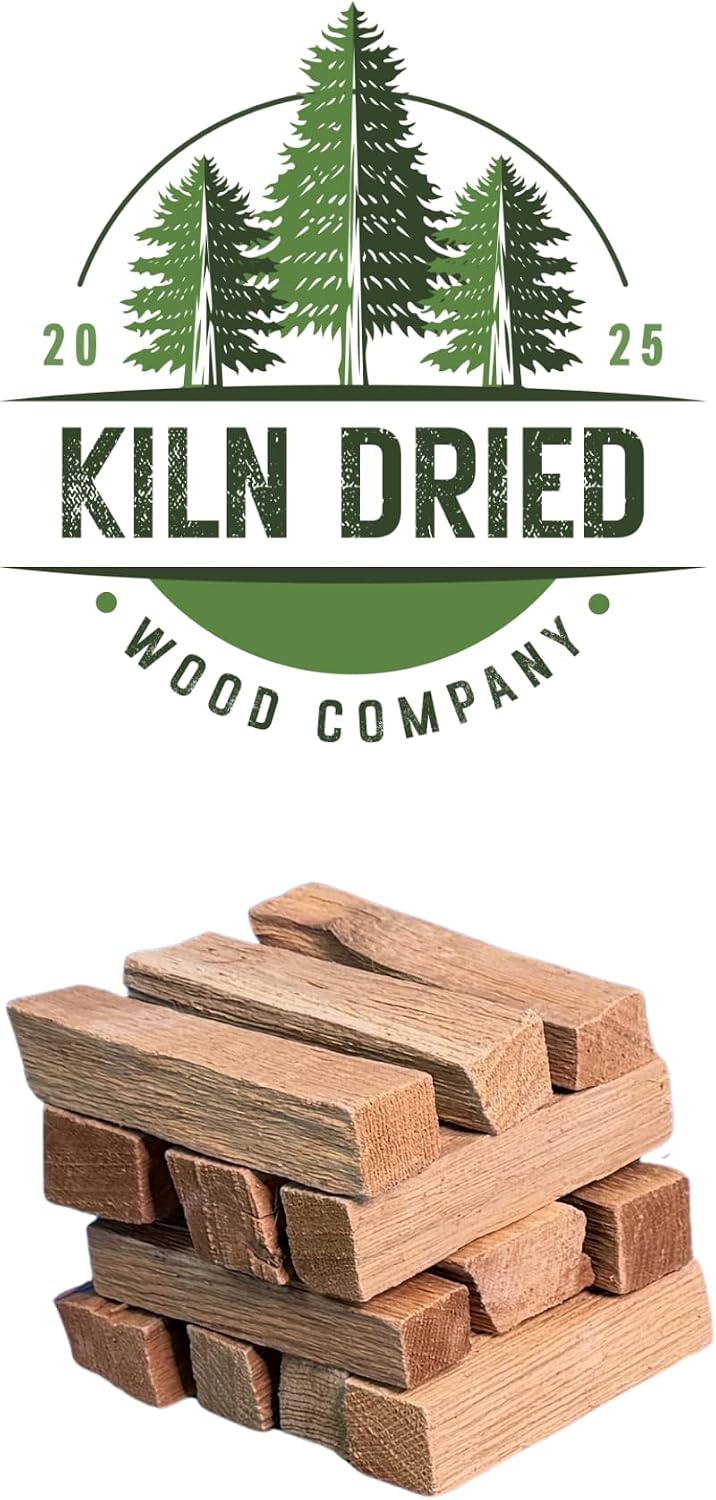 6” Oak Mini Splits – Premium Cooking Wood for Pizza Ovens, Smoker/Grill & Live-Fire Cooking. USDA Compliant