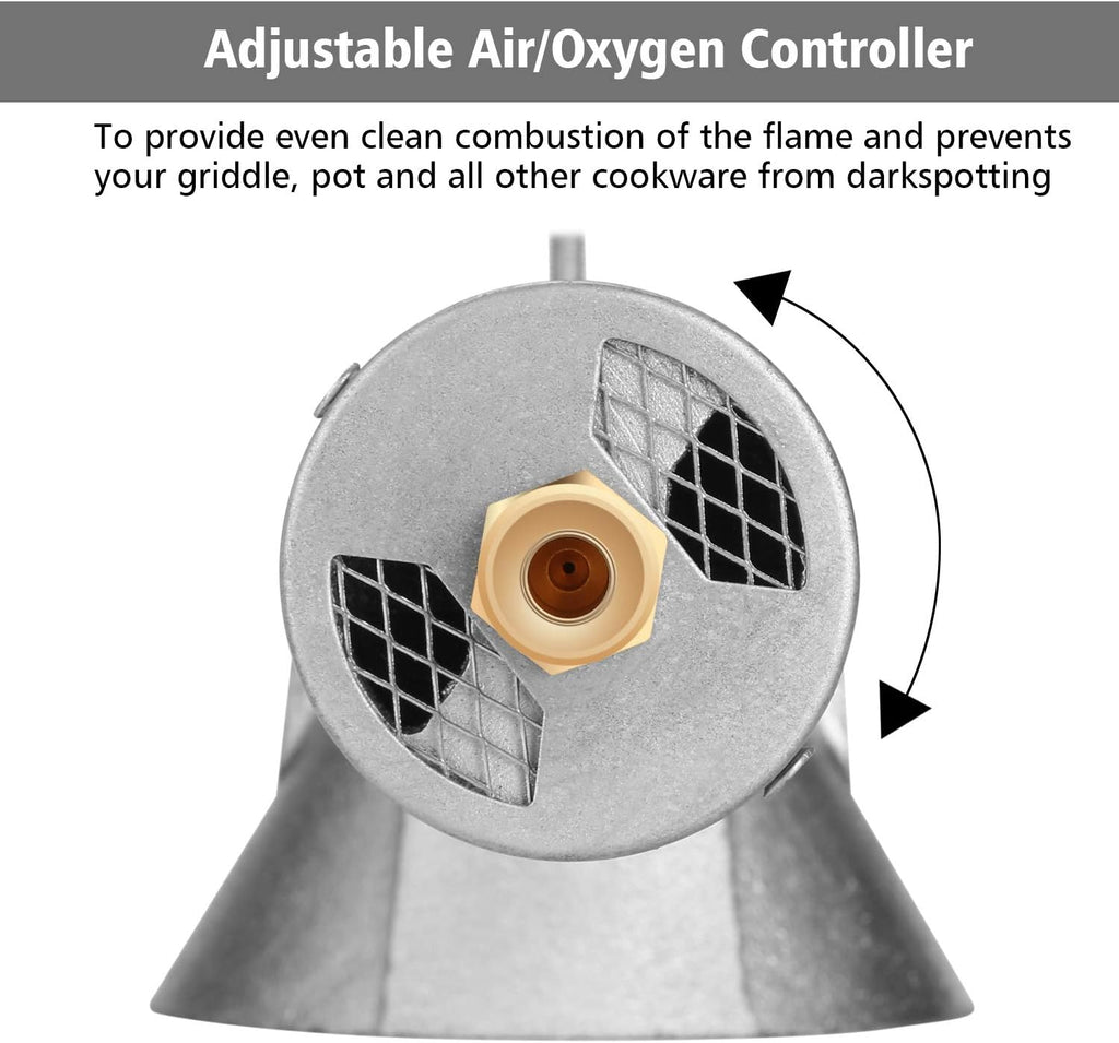 High Pressure Cast-Iron Propane Burner Head with Brass Fitting for Turkey Fryer Burners