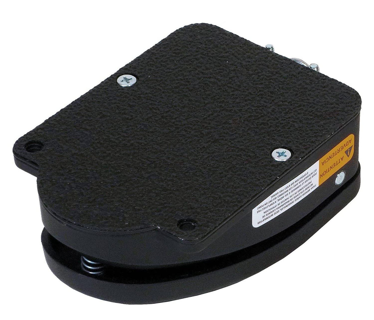 F222 Foot Switch, Momentary Action, Two Switch, Two Stage, 15 Amp, Die-Cast, Electrical, Single Pedal, Cross