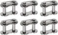 uxcell 6Pcs #50 Chain Master Connector Link Roller 5/8" Pitch Stainless Steel Standard Connecting Split Links for 10A Chain