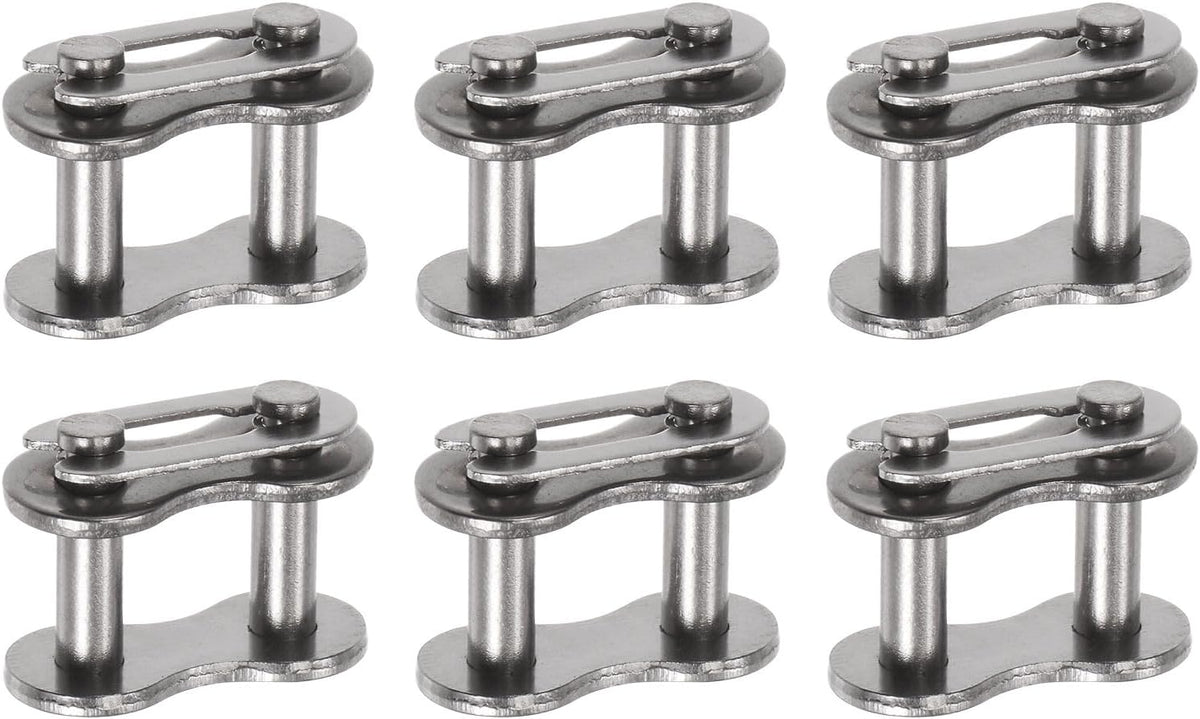 uxcell 6Pcs #50 Chain Master Connector Link Roller 5/8" Pitch Stainless Steel Standard Connecting Split Links for 10A Chain
