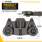 Dishwasher Lower Wheels for Maytag MDB7760SAS1 (4-Pack)