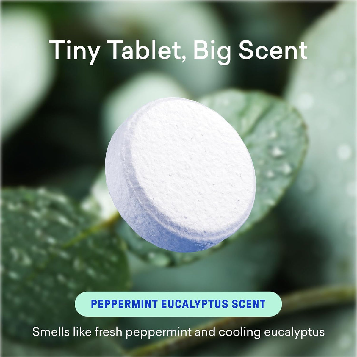 100% Plastic Free Toilet Bowl Cleaner Tablets 28 Count, Eucalyptus