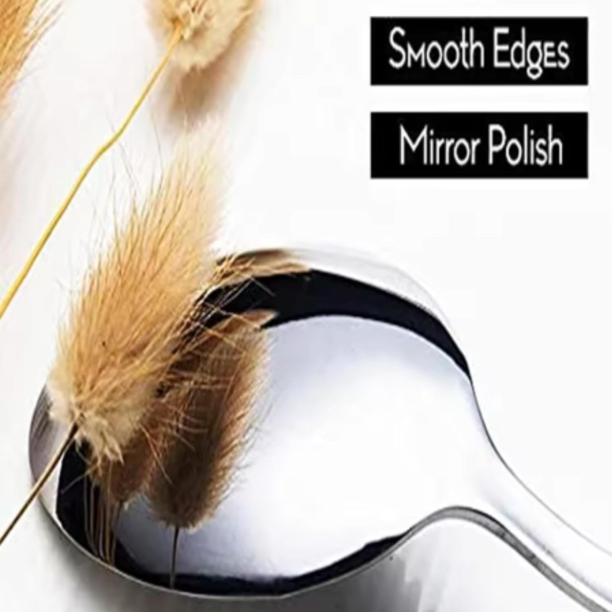 Dinner Spoon, 7.5 Inch Stainless Steel Soup Spoon for Home, Kitchen or Restaurant, Non-toxic & Mirror Polished