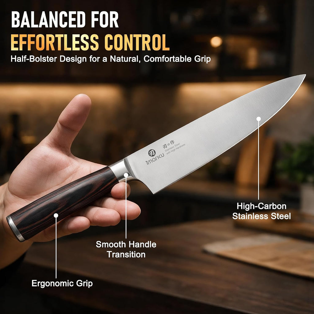 5PCS Kitchen Knife Set - Japanese High Carbon Stainless Steel Knives