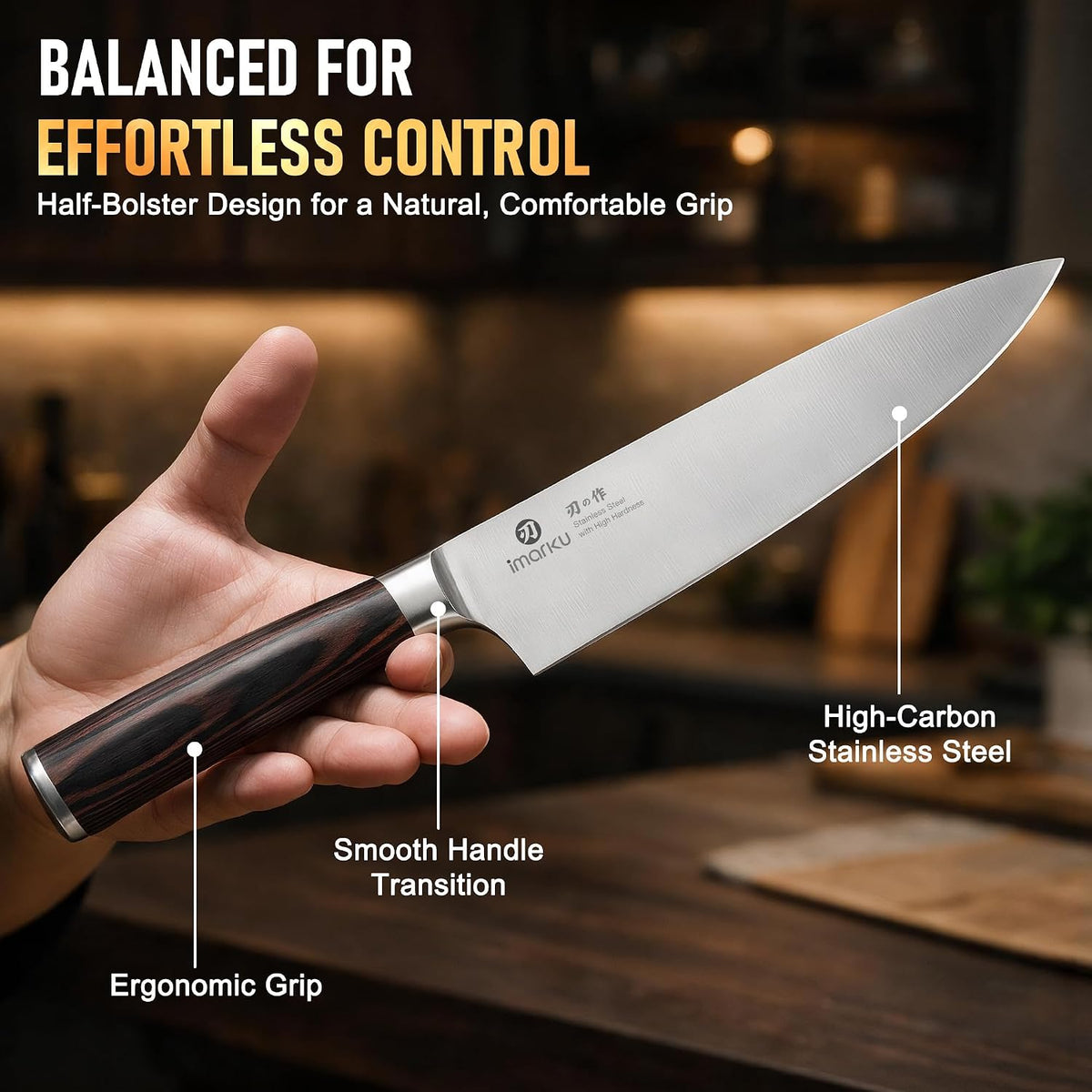 5PCS Kitchen Knife Set - Japanese High Carbon Stainless Steel Knives