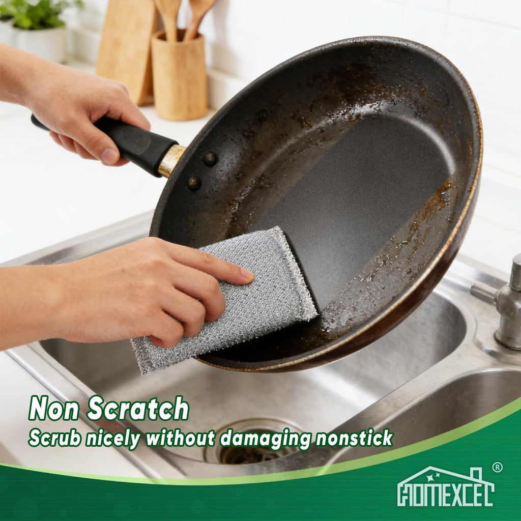 All-Purpose Sponge Pads 12PK, Non-Scratch Dish Sponges for Kitchen