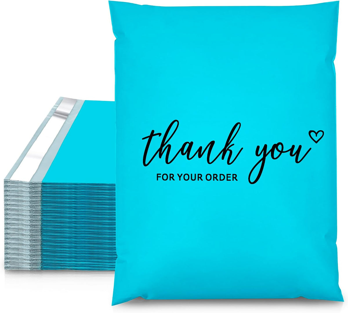 Thank You Poly Mailers 10x13 Inch, 25 PCS, Blue