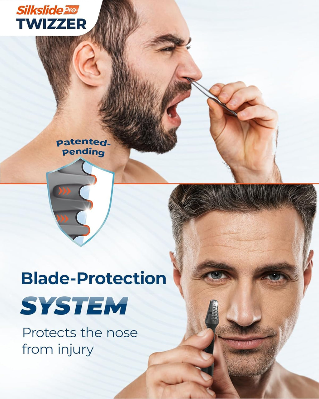 TWIZZER, Nose Hair and Ear Hair Trimmer for Men and Women, Twist and Trim Nasal Hair Removal, German Blades, Patented
