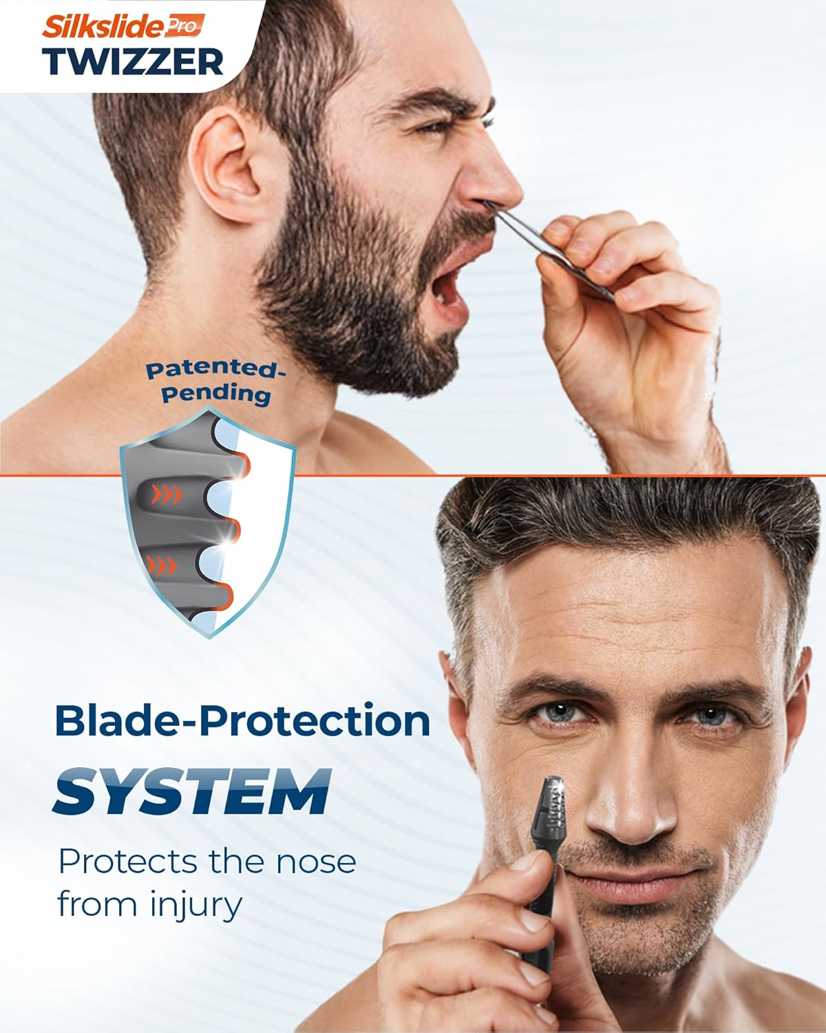 TWIZZER, Nose Hair and Ear Hair Trimmer for Men and Women, Twist and Trim Nasal Hair Removal, German Blades, Patented