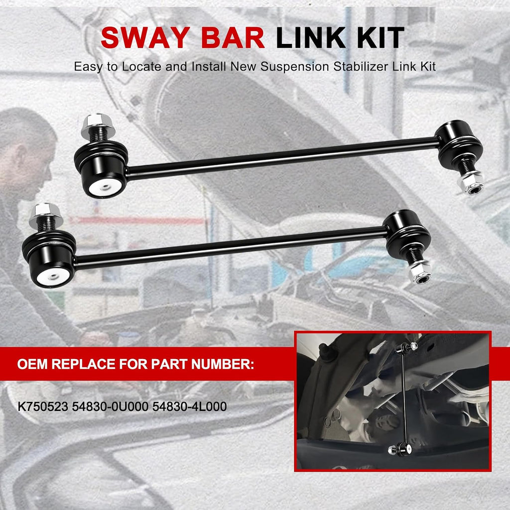2Pcs K750523 Front Sway Bar Link Kit Suspension Stabilizer Bars