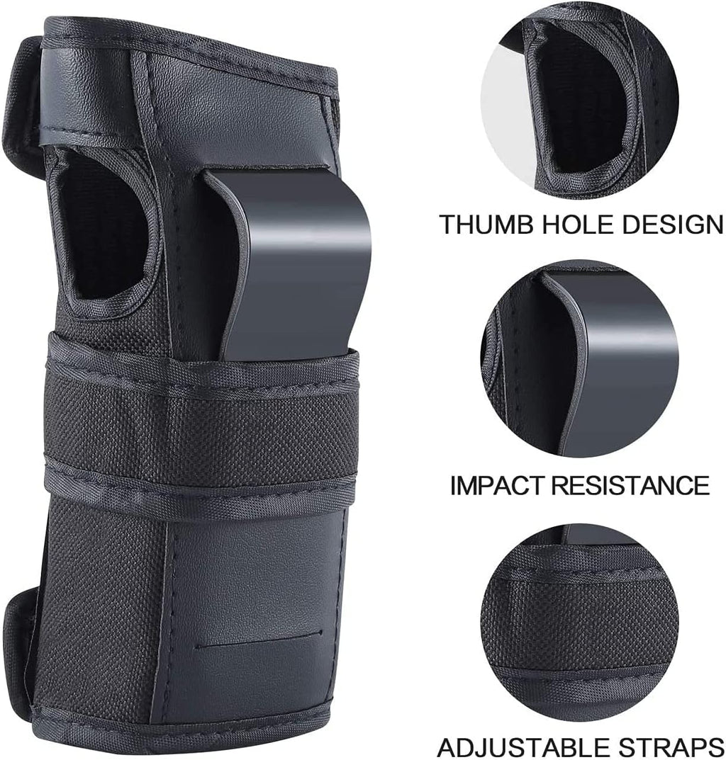 Adult Knee Pads Elbow Pads Wrist Guards for Adult Kids 6 in 1 Protective Gear Set for Skateboarding Biking Roller