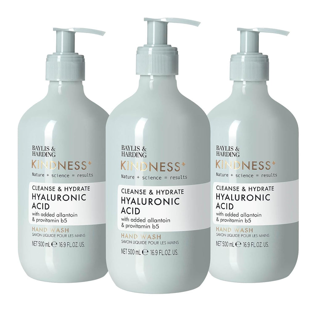 Kindness+ Hyaluronic Acid Hand Wash 16.9 Fl.oz, 3 Pack