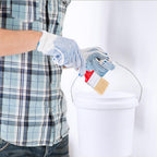 4 Gallon White Plastic Food Grade Bucket Pail with Handle, 4-Pack