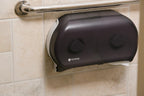 Classic Bath Tissue Dispenser – Twin 9", Jumbo Bath Tissue Holder for Bathroom, Dual-Roll System, Break-Resistant