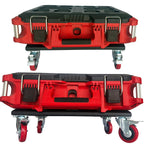 Upgrade Tool Box Dolly Push Cart, Black, 2-Pack