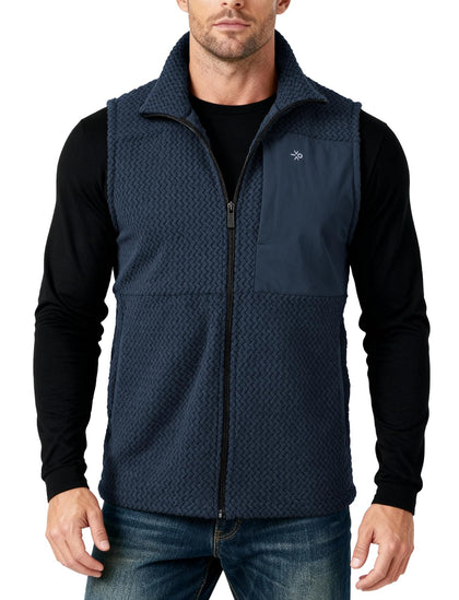 Mens Fleece Vests Casual