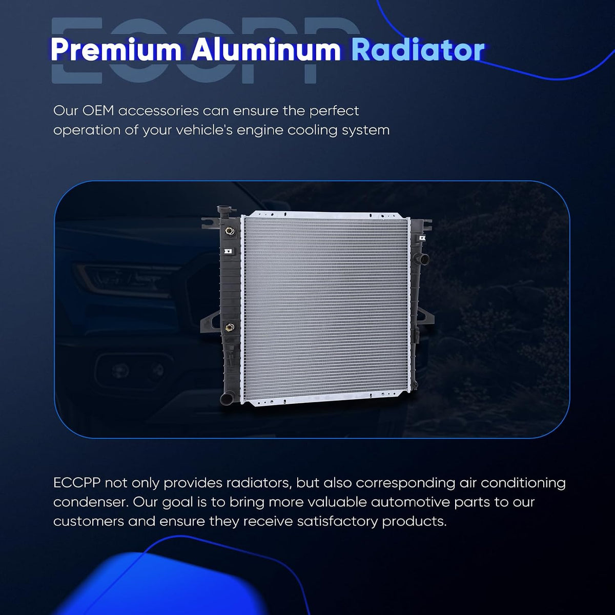 ECCPP 2310 Radiator Fit for ford Ranger 3.0L 1998-2008