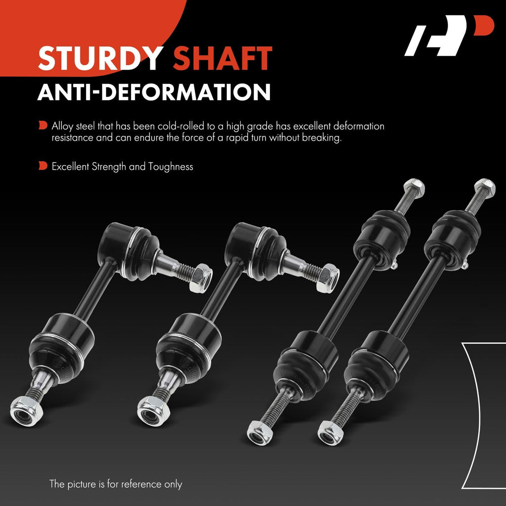 A-Premium Front & Rear Sway Bar Links Kit Stabilizer Bar Links