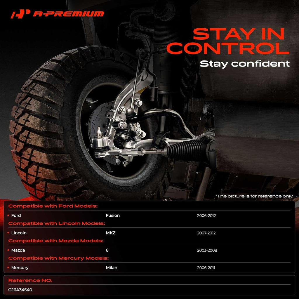A-Premium 2 x Front Upper Ball Joints, Compatible with Ford & Mazda
