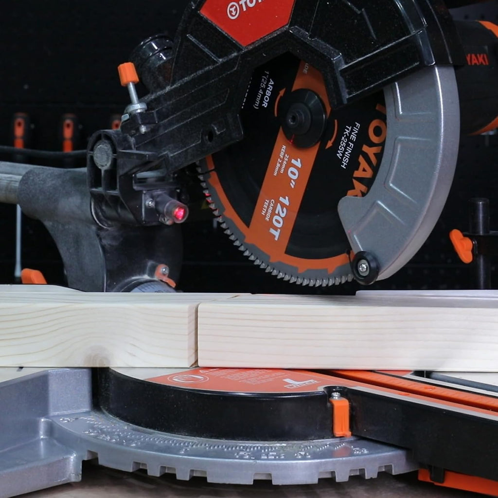 10-Inch Miter Saw Blade, 120-Tooth Fine-Finish Professional Woodworking Saw Blade for Miter Saws Table Saws and