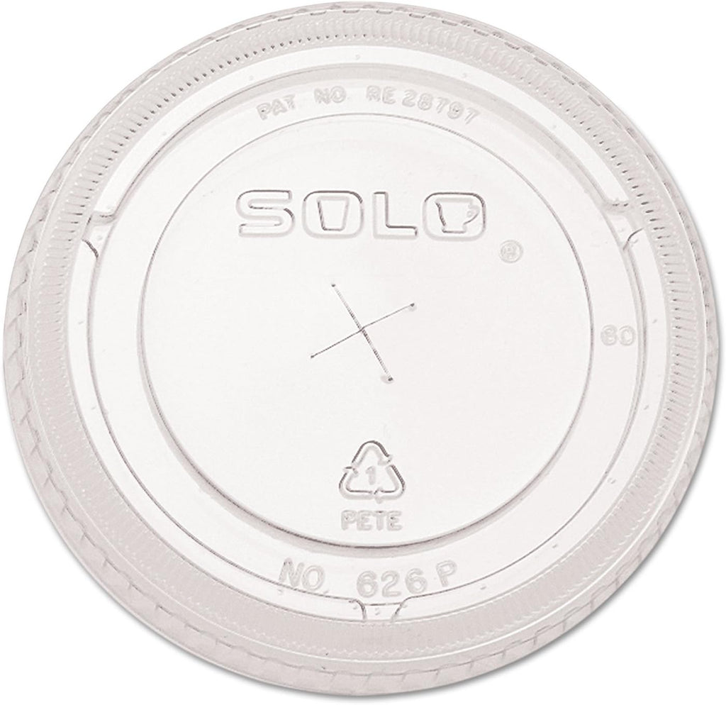 Cup Company - Ultra Clear Flat Cold Cup Lids f/16-24 oz Cups, PET, 100/Pack