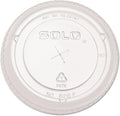 Cup Company - Ultra Clear Flat Cold Cup Lids f/16-24 oz Cups, PET, 100/Pack