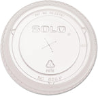 Cup Company - Ultra Clear Flat Cold Cup Lids f/16-24 oz Cups, PET, 100/Pack