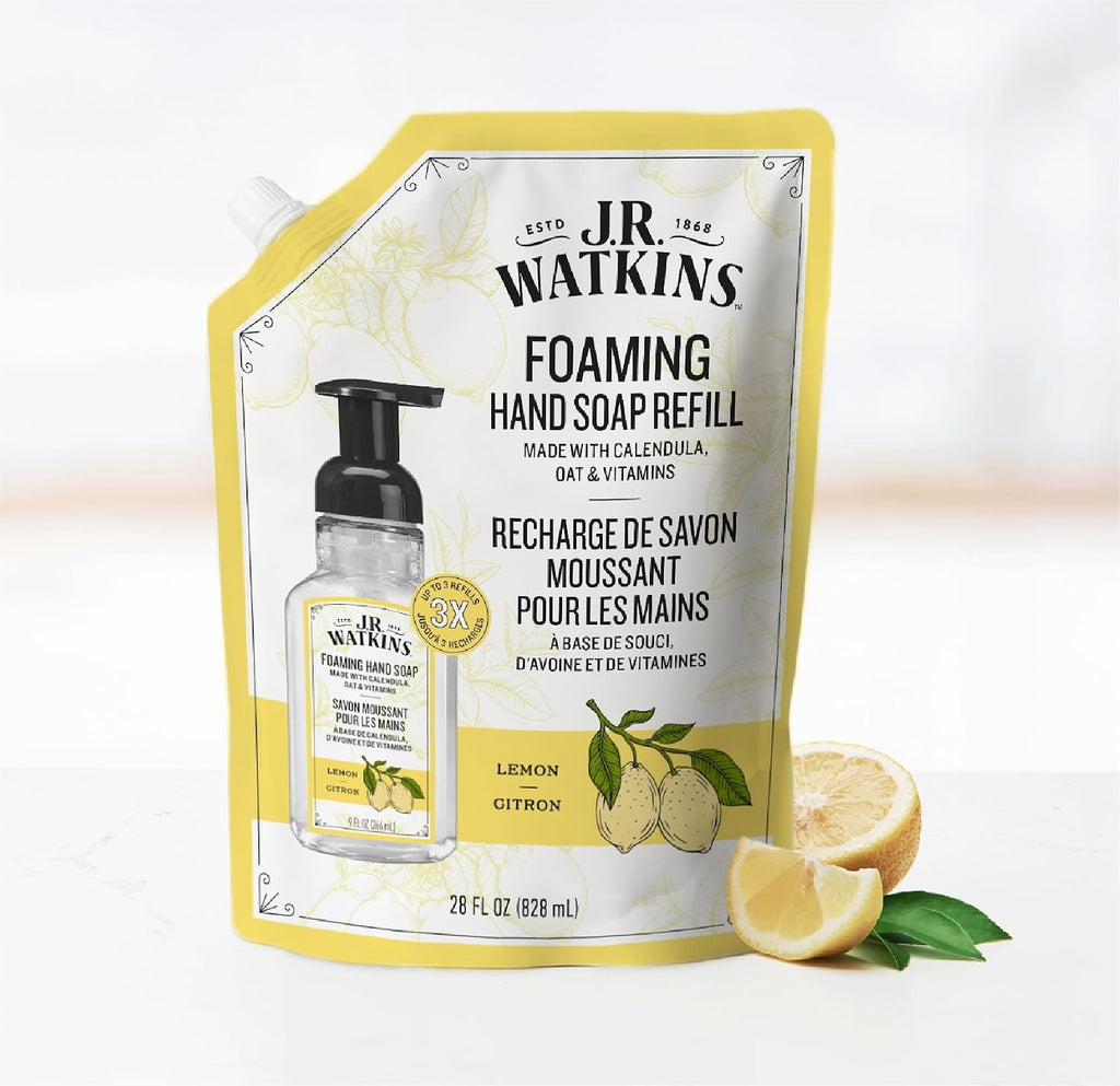 Moisturizing Foam Hand Soap Refill 2 Pack, Lemon, 28 fl oz