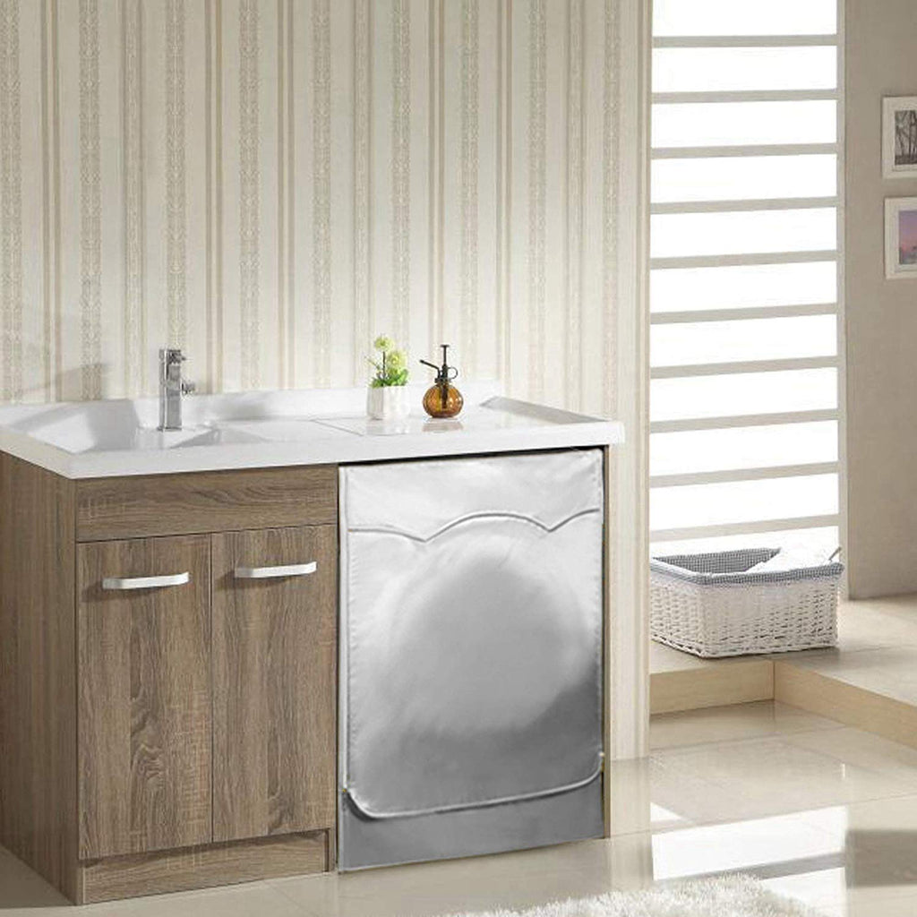 Pasuihcay ,Washer/Dryer Cover for Front-Loading Machine Waterproof Dust-Proof, Silver