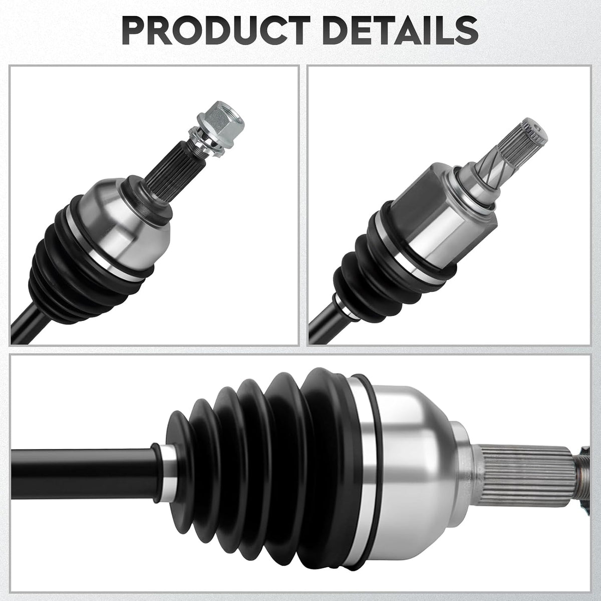 ILONPA NEW Left & Right Front CV Axle Shaft Assembly 2PCs CV Joint