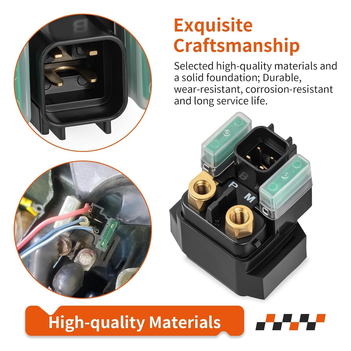 Solenoid Starter Relay for Yamaha Raptor 700 Rhino 450 660 1S3-81940-00